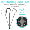 Folding Offset Swivel Cane