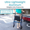 Light Rollator with Seat — Lightweight 4-Wheel Walker for Adults