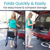 Light Rollator with Seat — Lightweight 4-Wheel Walker for Adults