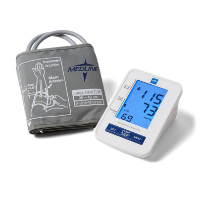 Medline Automatic Digital Blood Pressure Monitor Adult Large 1Ct