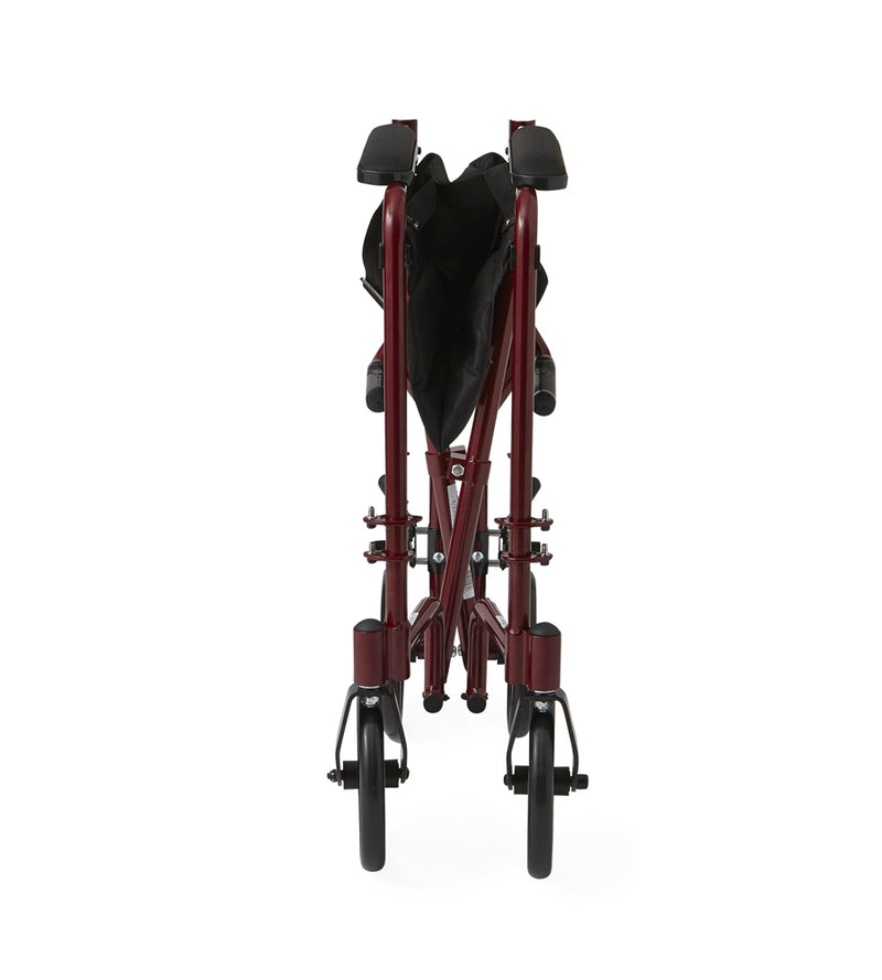 Medline Basic Aluminum Transport Chair with 8" Wheels