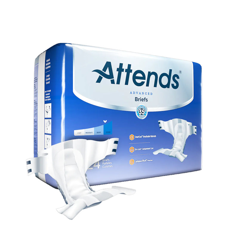 Attends Advanced Adult Diapers with Tabs, Severe