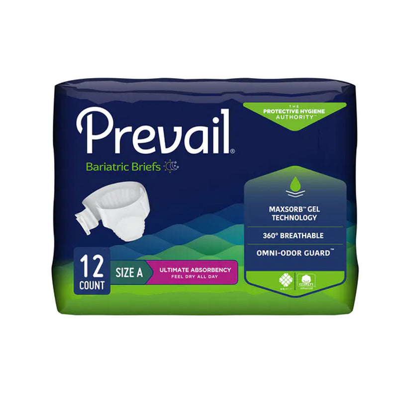 Prevail Bariatric Briefs with Tabs, Ultimate