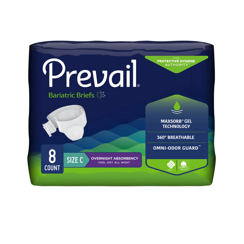 Prevail Bariatric Briefs with Tabs, Ultimate