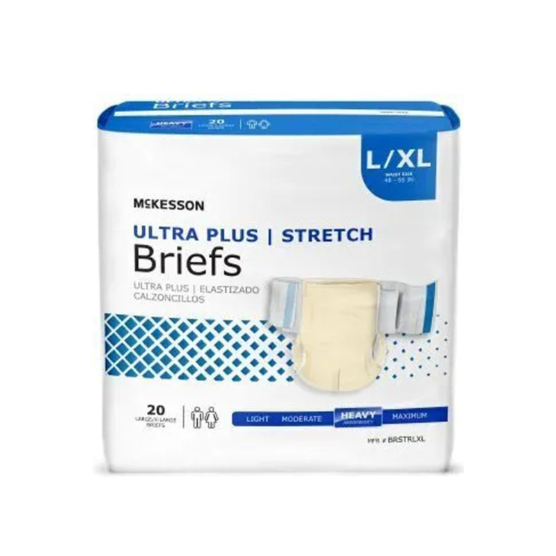 McKesson Ultra Plus Stretch Adult Diapers with Tabs, Heavy