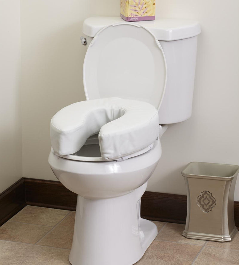 Medline 4" High Padded Toilet Seat