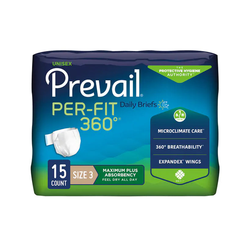 Prevail Per-Fit 360 Daily Adult Diapers with Tabs, Maximum Plus