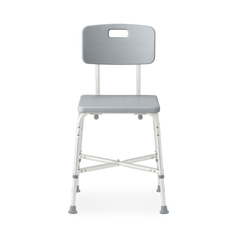 Medline BENCH,BATH,W/BACK,650 LBS CAP