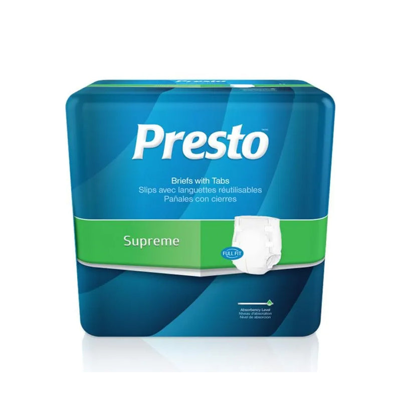 Presto Supreme Full Fit Briefs, Maximum Absorbency