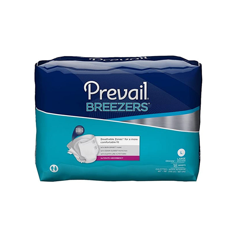 Prevail Breezers Ultimate Absorbency Adult Briefs