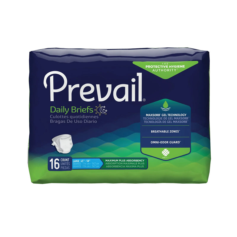 Prevail Daily Adult Diapers with Tabs, Maximum