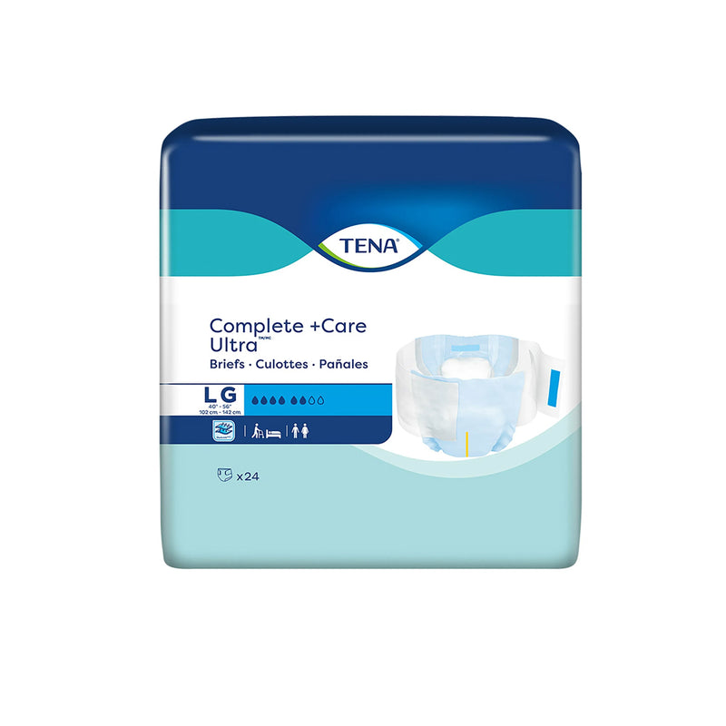 TENA Complete + Care Ultra Unisex Adult Disposable Diaper, Moderate Absorbency