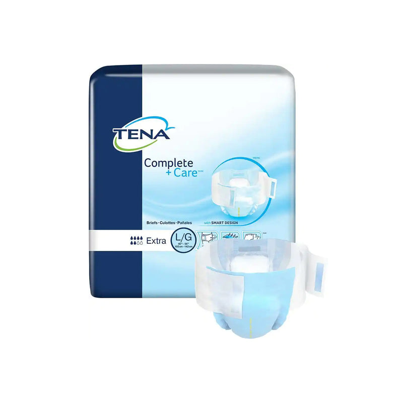 TENA Complete +Care Incontinence Adult Diapers, Moderate Absorbency