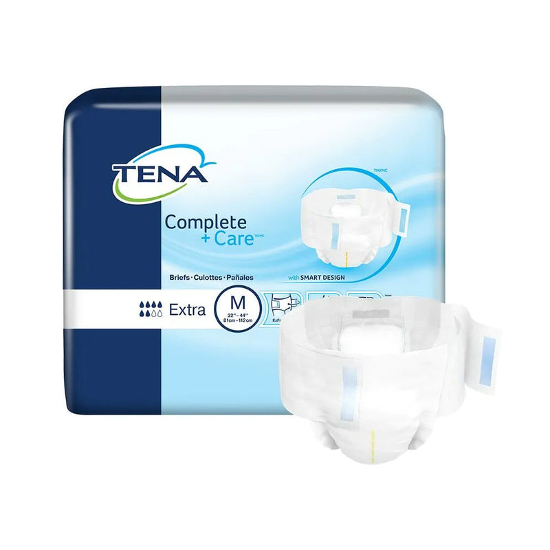 TENA Complete +Care Incontinence Adult Diapers, Moderate Absorbency