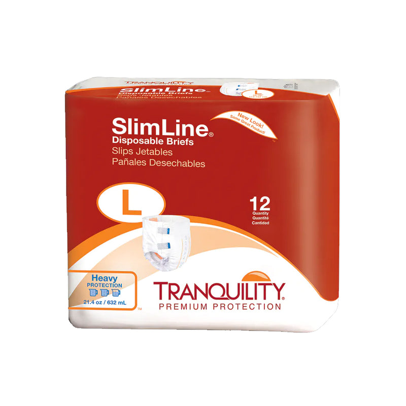 Tranquility SlimLine Disposable Adult Diapers with Tabs, Heavy