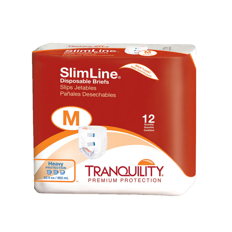 Tranquility SlimLine Disposable Adult Diapers with Tabs, Heavy