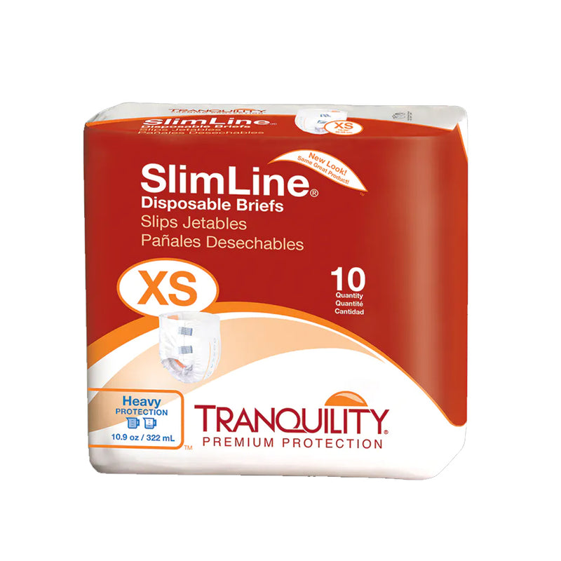 Tranquility SlimLine Disposable Adult Diapers with Tabs, Heavy