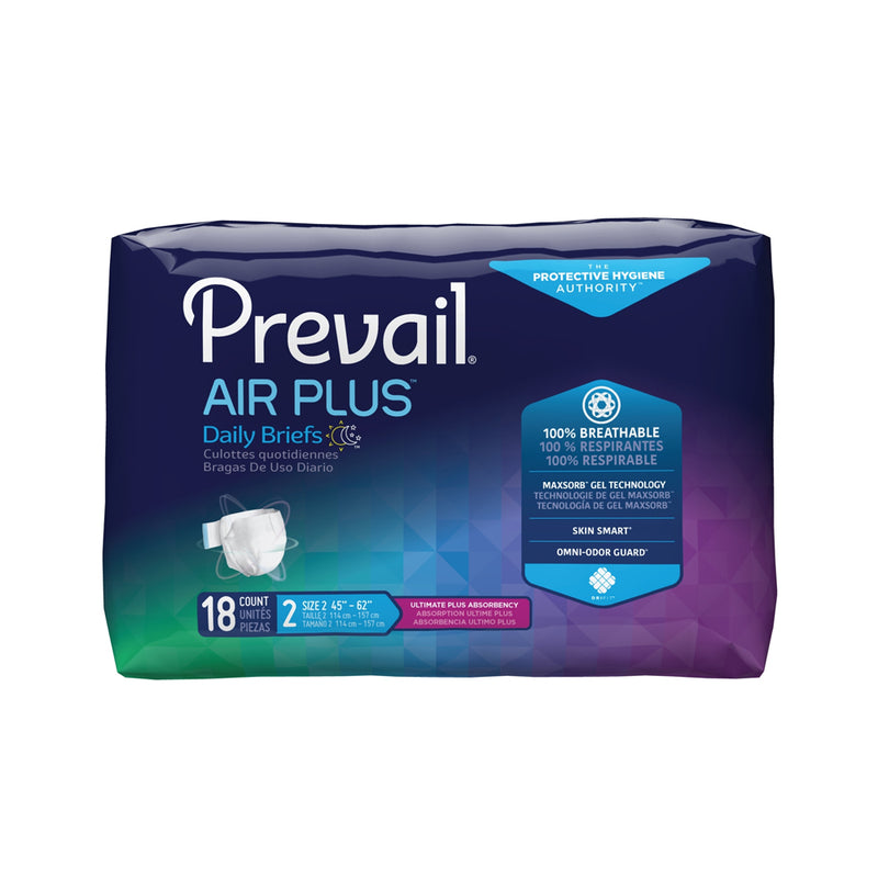 Unisex Adult Incontinence Brief Prevail Air Plus