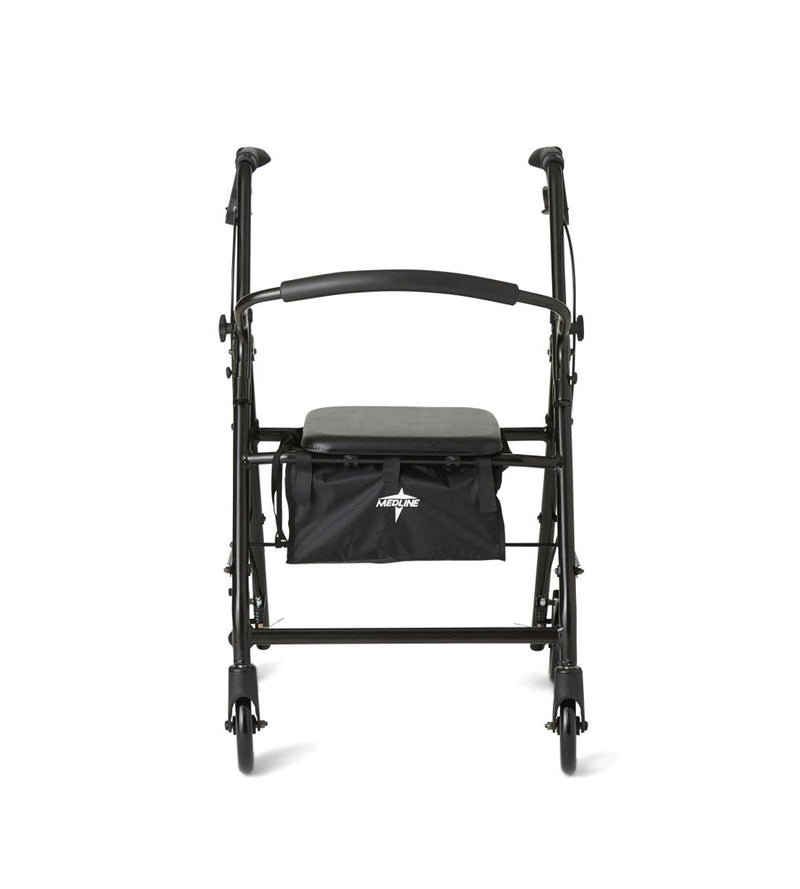 Basic Steel Rollator with 6" Wheels, Black